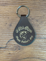 Rustic/Gold Custom Leatherette Keychain