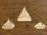 SF Bay Area Bicycling Christmas Ornaments