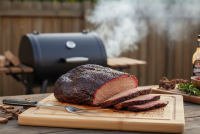 Bamboo Cutting Board with Drip Ring 11 1/2" x 8 3/4"